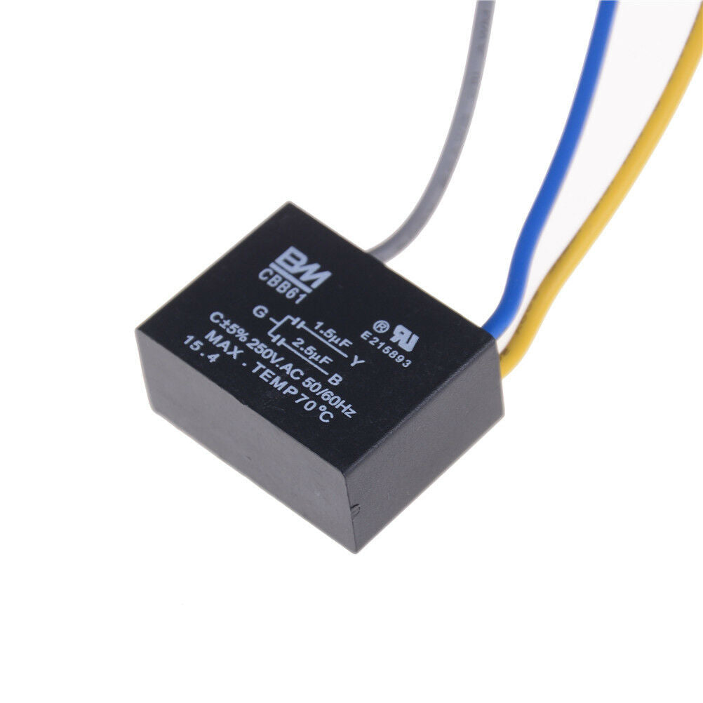 CBB61 Start Capacitor Fan Start Capacitor 1.5UF-2.5UF AC250V 50/60H.l8