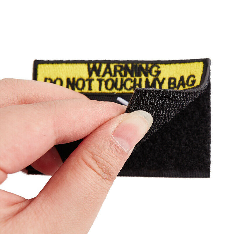 Warning Don't Move My Schoolbag Embroidered  Patches Seal TacticalBDAU