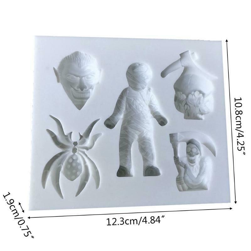 Halloween Fondant Mold Silicone Chocolate Candy Mold Cupcake Baking Tool Kitchen
