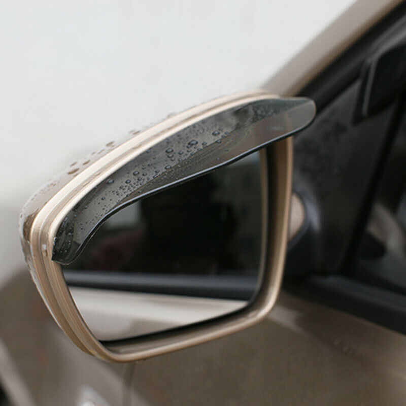 2xCar Rear View Mirror Mirror Rain visor Rain Eyebrow Universal Auto Acce^ENCHA