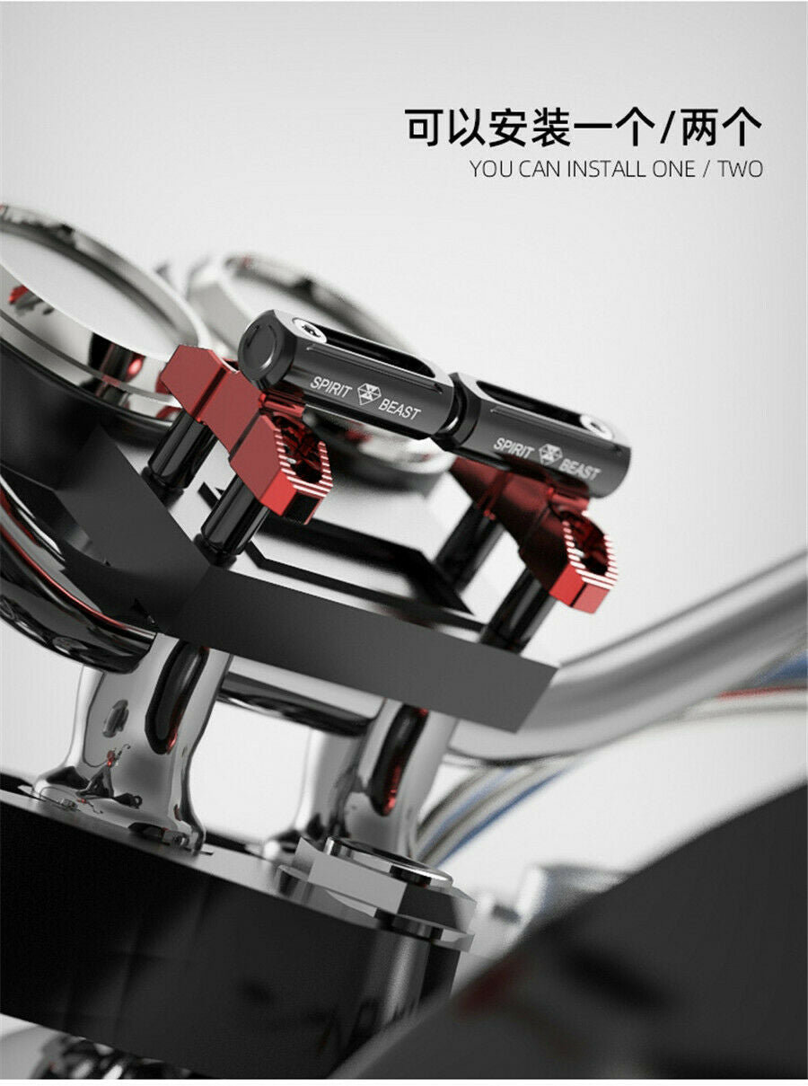 Motorcycle Cafer Race Spotlights Phone Navigation  Holder Extension Backet