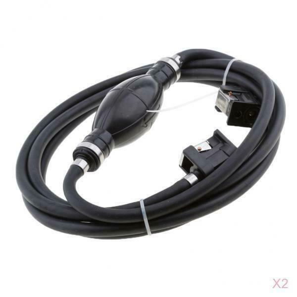2 Pieces Fuel Line Hose Outboard Primer Bulb Connector Universal for Yamaha