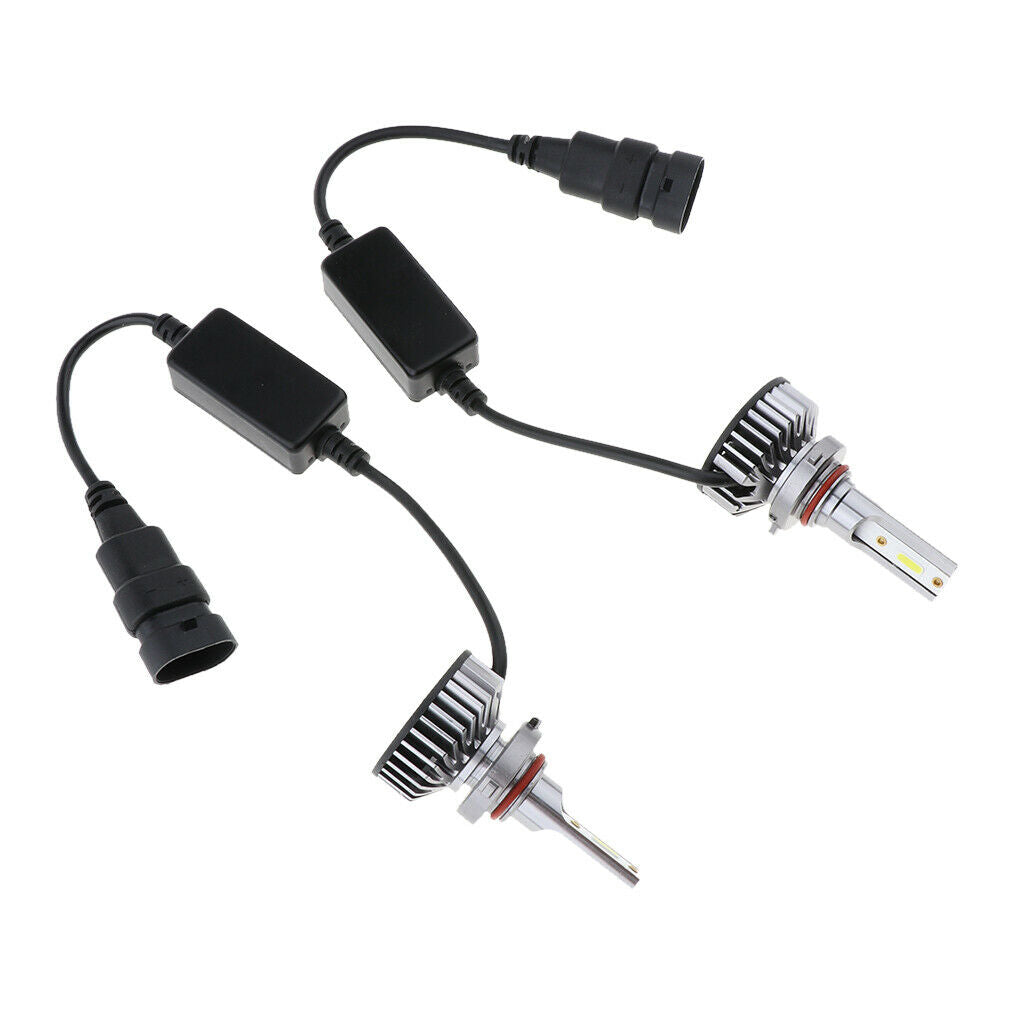 2pcs 8000LM 9006 30W 6500K LED Xenon White Headlight Bulbs High/Low Beam
