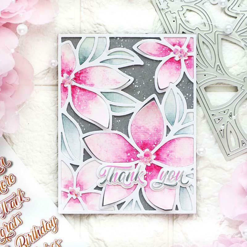 Cute Flower DIY Metal Cutting Dies Stencil Scrapbooking Die Cut Paper Card Decor