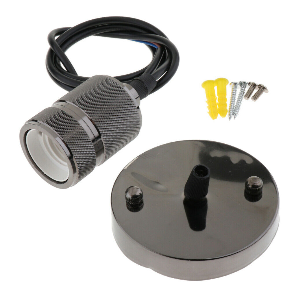 E27 Lamp Socket Light Fixture Replacement Industrial Style 110-240V 60 Watt 06