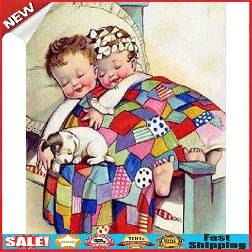 5D Diamond Painting Little Boy DIY Full Round Drill Mosaic Rhinestone Craft  @