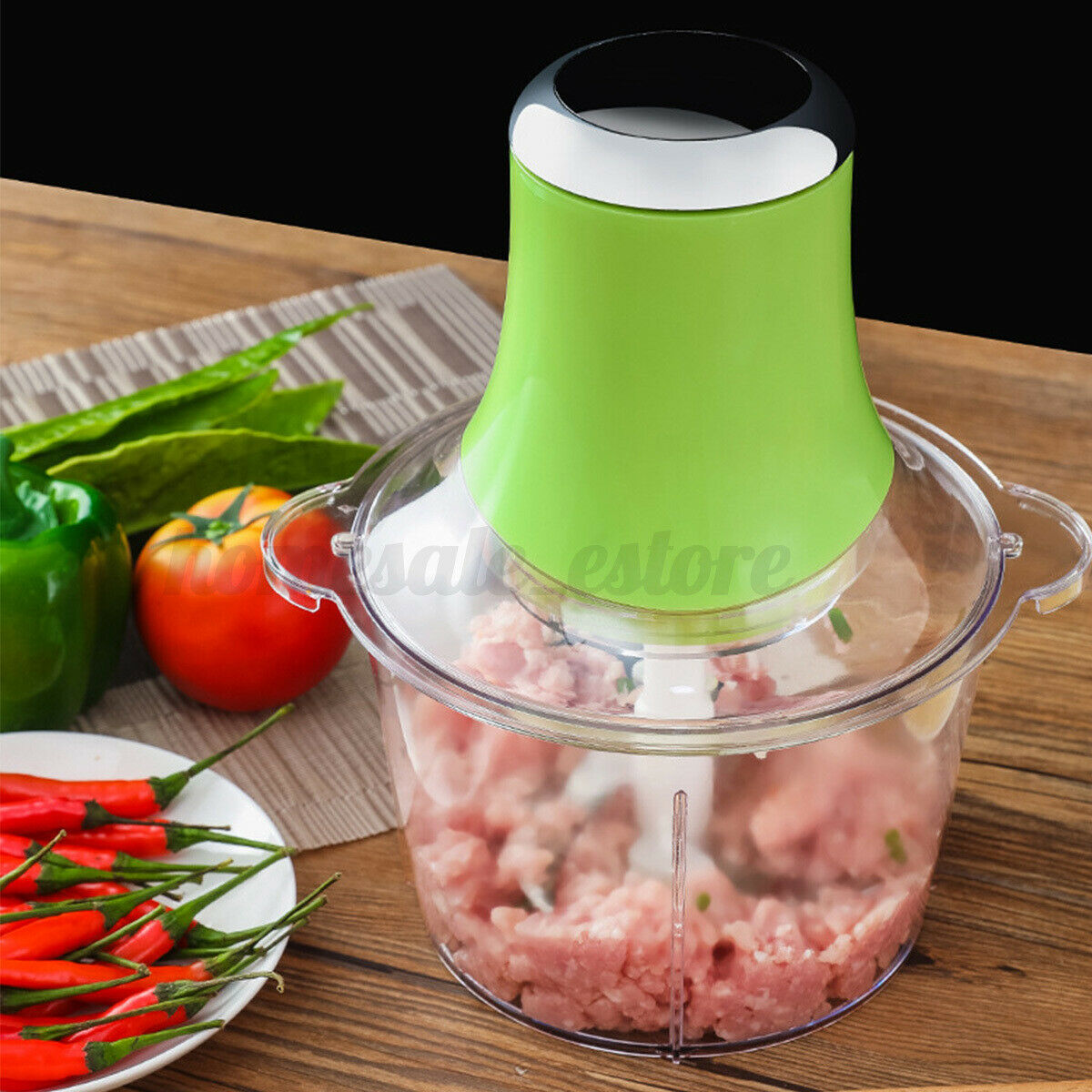 Electric Meat Grinder Mincer Sausage Stuffer Filler Stainless Chopper Machine