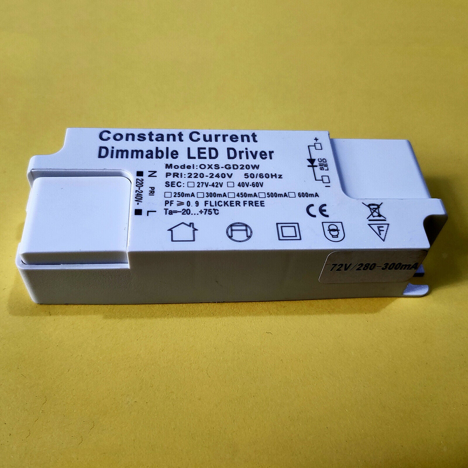63-84V 280mA SCR Dimmable Constant Current Driver for High Power LED