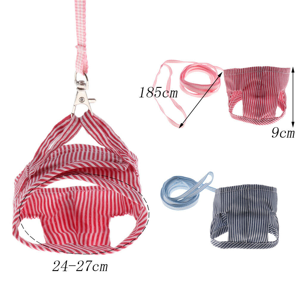 2pc Hurtless Hamster Vest Leash Collar Harness Lead Rope Chest Strap L