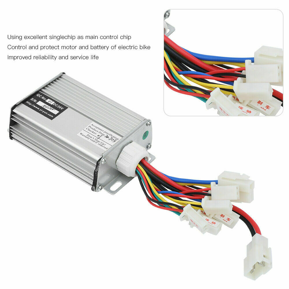 36v 1000W Brushed Controller Throttle Grip Set For E-Bike Electric Bike Scooter