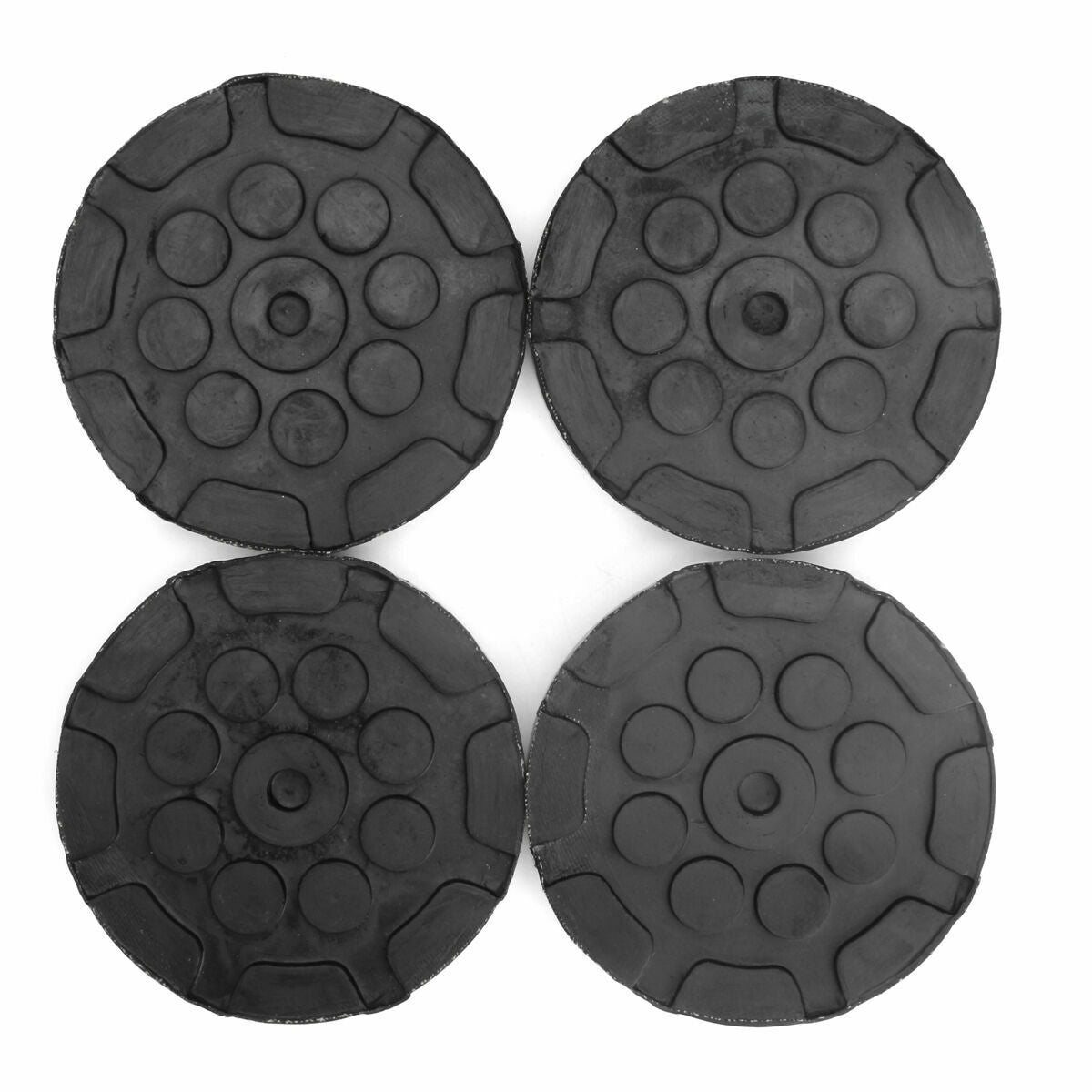 4Pcs Black Heavy Duty Round Rubber Arm Pads for Car Lift Accessories Dia: 120mm