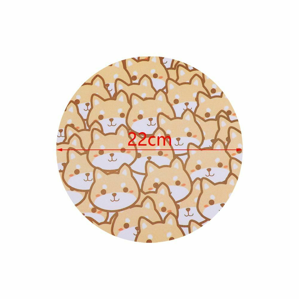 Coaster Tablet Mat Anti-slip Keyboard Mice Mat Round Mousepad Rubber Mouse Pad