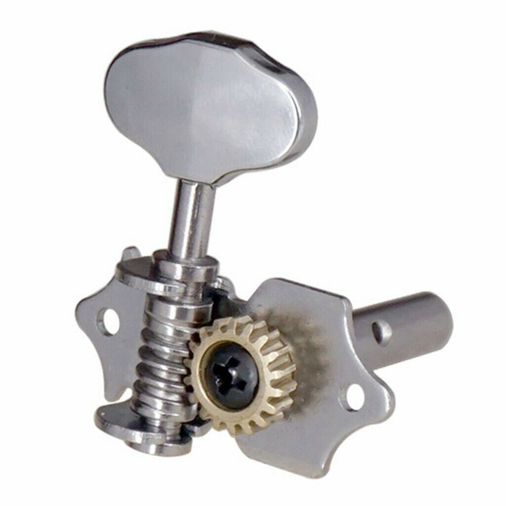 Set of 4 Metal 2L2R 4 String Ukulele Tuners Machine Heads Replacements