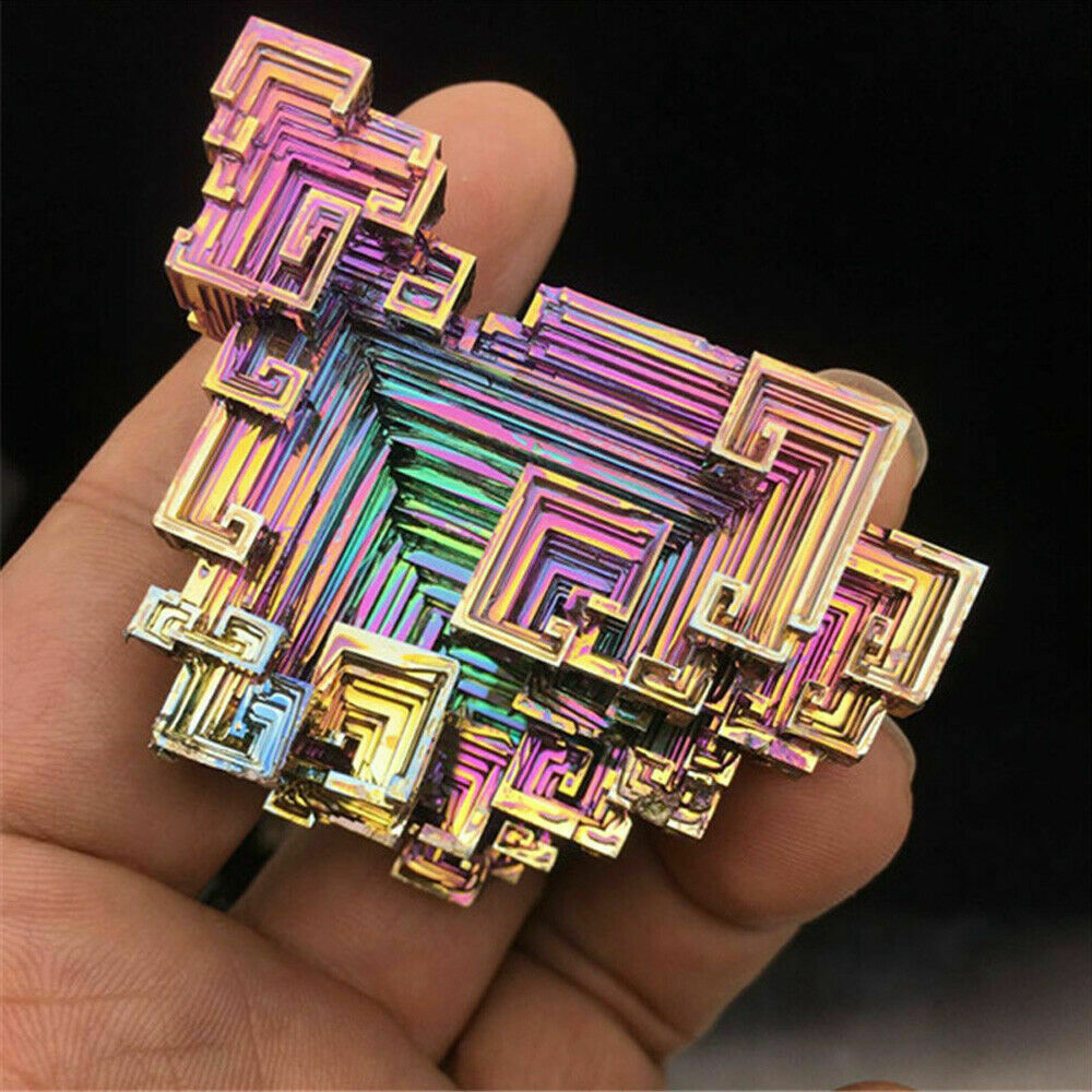 Quartz Crystal Rainbow Titanium Bismuth Mineral Cluster Specimen Healing Stone*1