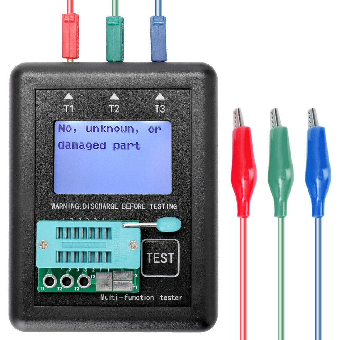 Esr Frequency Meter M8 Transistor Tester Diode Inductance Capacitor with Case