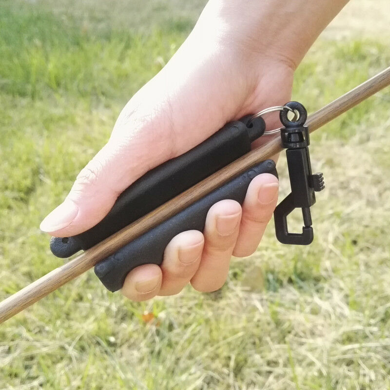 1pc Archery Arrow Puller Silicone Remover Target Bow Shooting Keychain Black