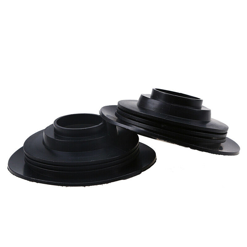 2x Rubber Black Car Headlight Dust Housing Covers Kit For HID LED Bulb Seal Cap