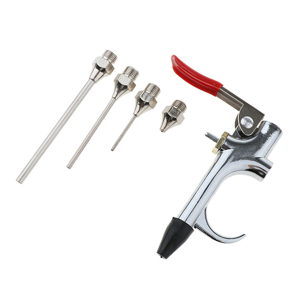 5pcs Air Blow Gun Kit Air Compressor Nozzle Tip Needle Inflation Blower