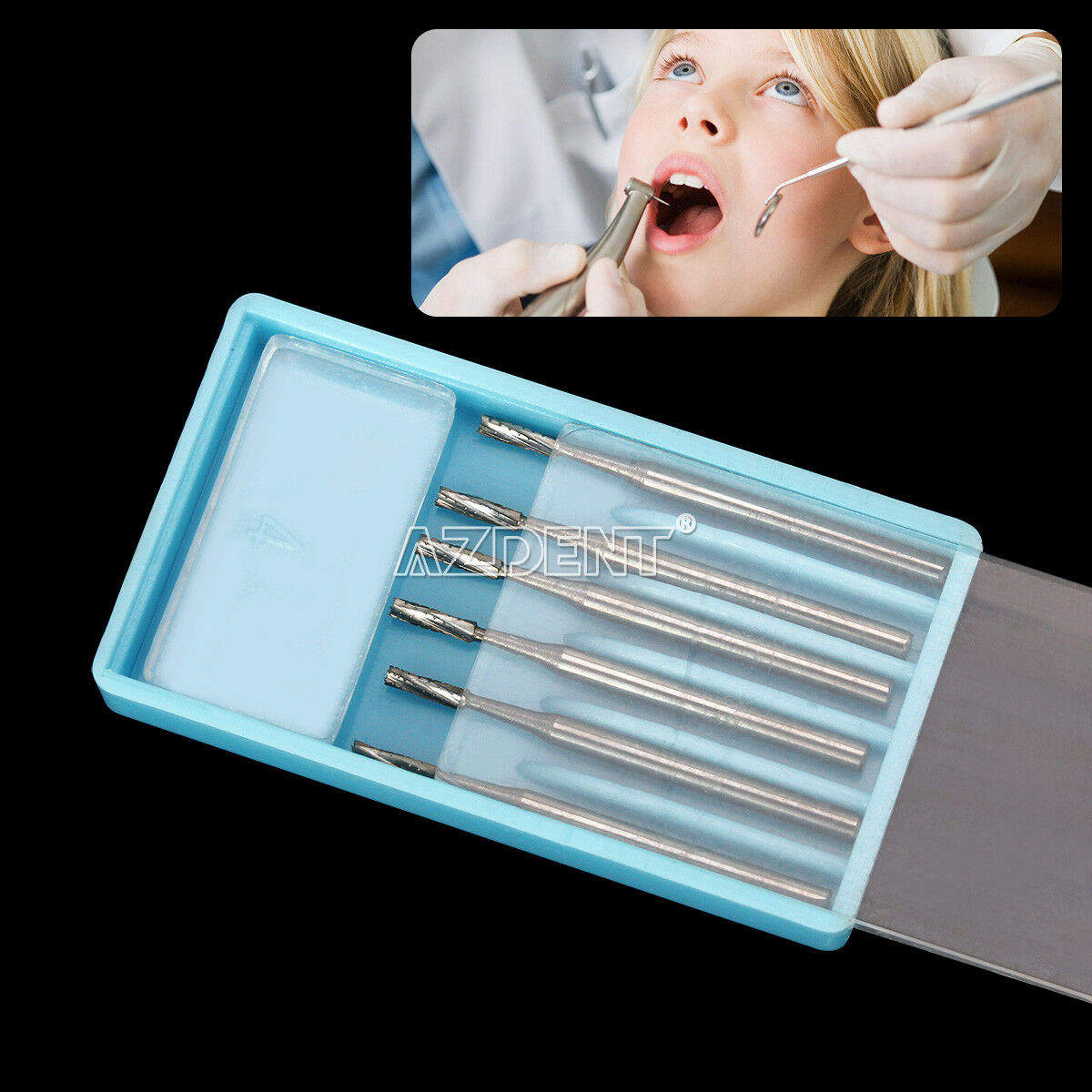 5 Boxes Dental 57 FGOS Surgical Carbide Burs 25mm Length FG-557XL diameter1.6mm