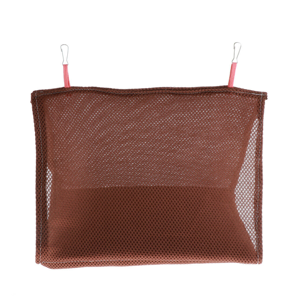 Bird Breathable Hammock Cage Hanging Bed Nest for Bird Small Animals Coffee