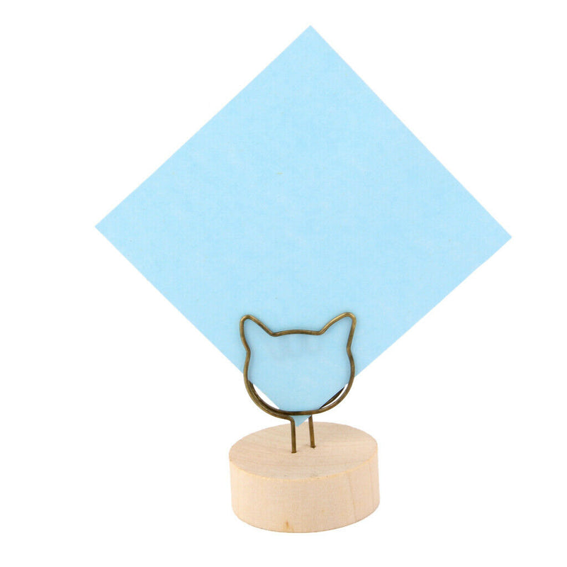 Cat Clip Wedding Place Card Holder Picture Memo Note Photo Table Name Base