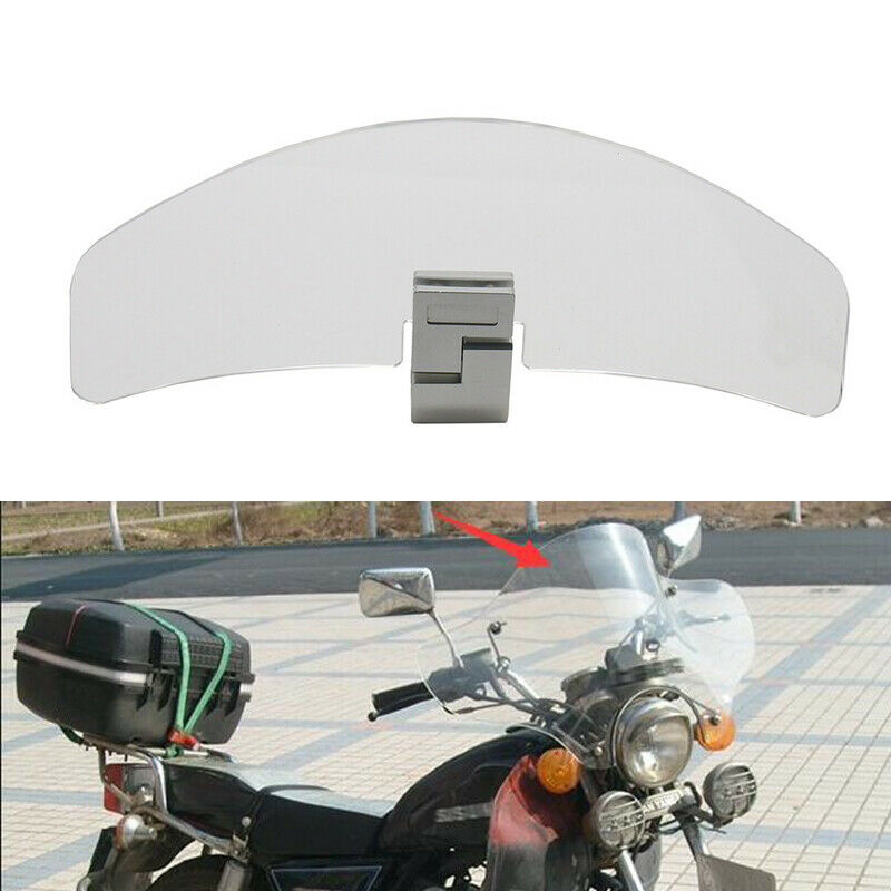 Motorcycle Sports Bikes Front Upper ClipOn Heighten Windshield Deflector Spoiler
