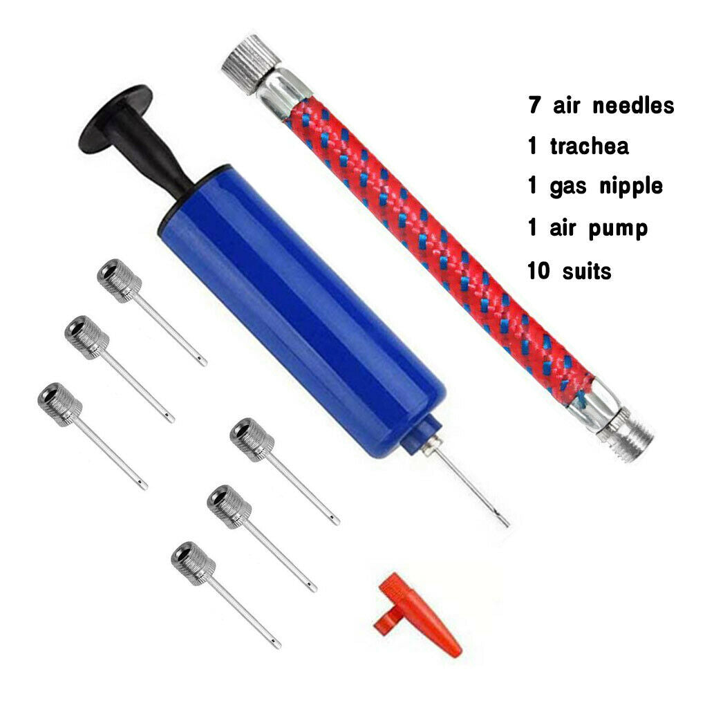 Flexible Hose Football Inflator Tool Hand Air Pump Air Needle Inflating Pump