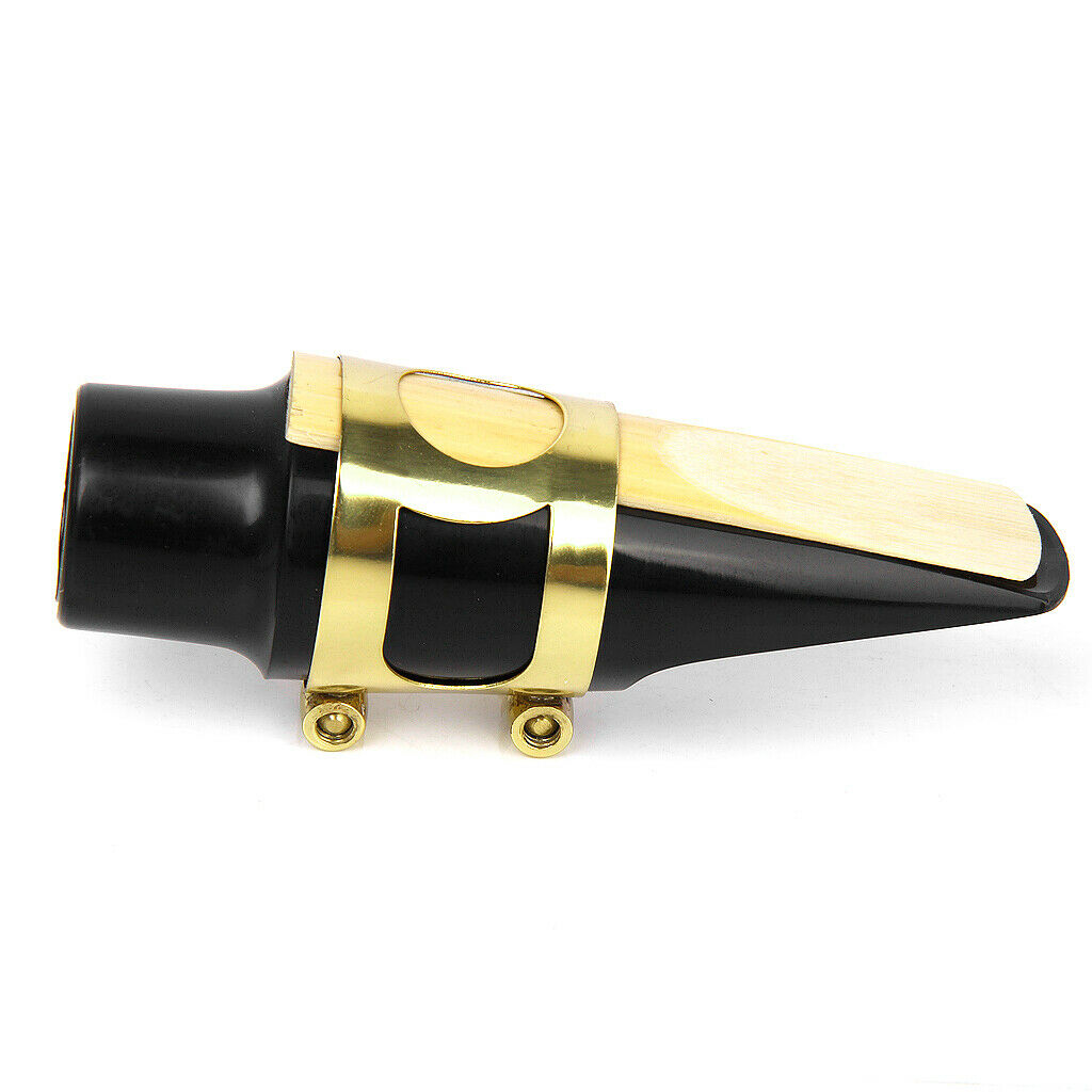 Black Saxophone Mouthpiece with Ligature   2.5 Reed for Alto Sax Accessory