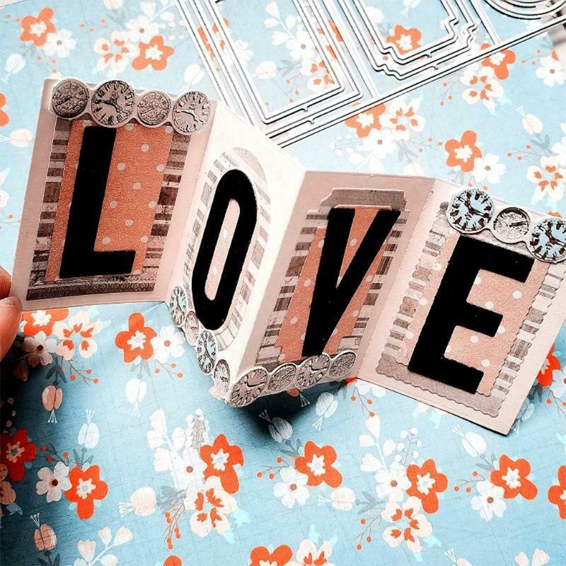 Frame Metal Cutting Dies Stencil DIY Scrapbooking Album Paper Card Template Mold