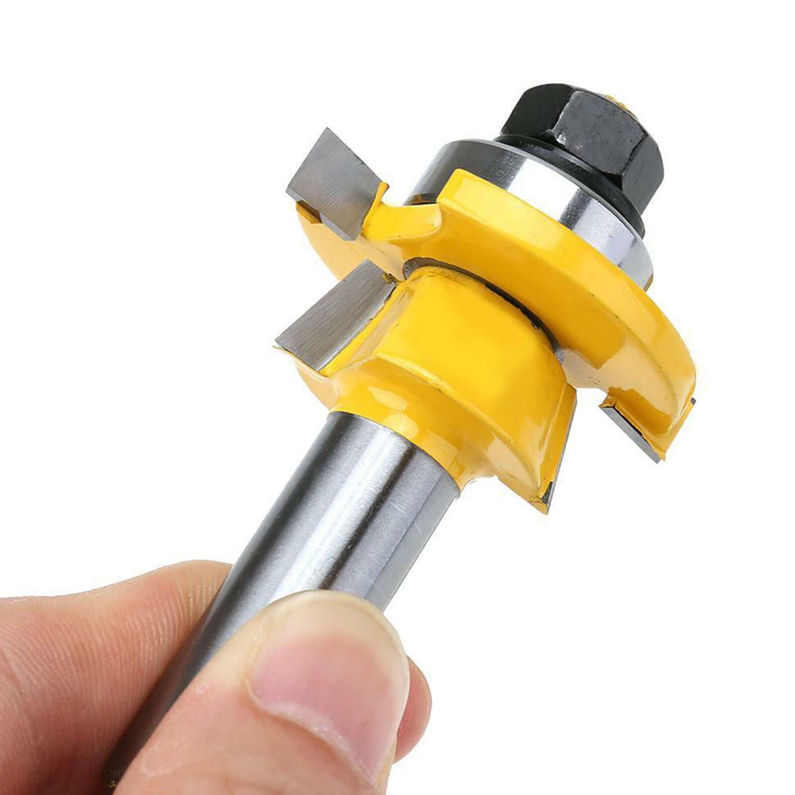 2pcs 1/2 Inch Shank Tongue Groove Router Bit Set T-shape Wood Milling Cutter