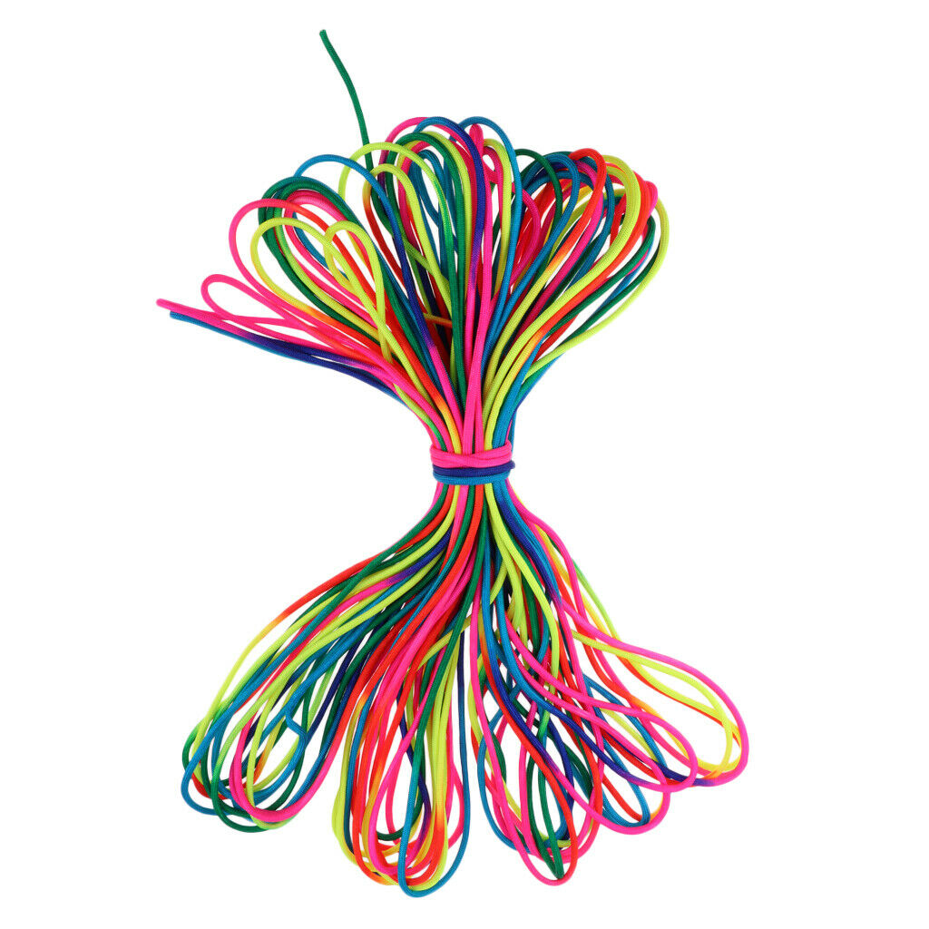 Rainbow Paracord Climbing Rope Parachute Cord Sports String 7 Inner Core Strand