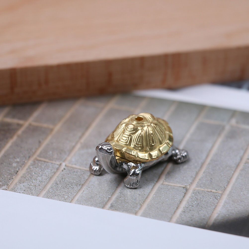 1holes alloy tortoise incense burner holder censer plate for sticks & cone.l8