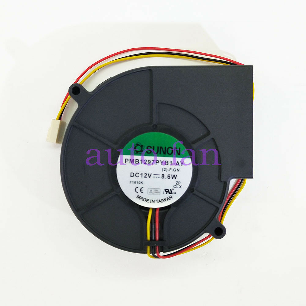 For SUNON PMB1297PYB1-AY (2) .F.GN DC12V 8.6W 9733 Blower Fan