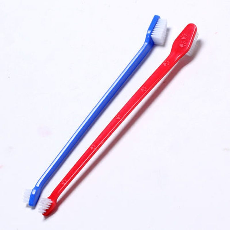 Dual End Dental Tooth Brush * Dog Cat Pet Grooming Clean Washing.l8