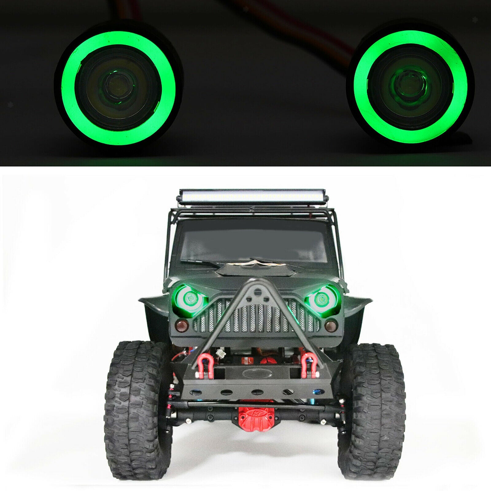 19mm LED Headlights Colorful for RC Crawler Upgrades Parts Accessories