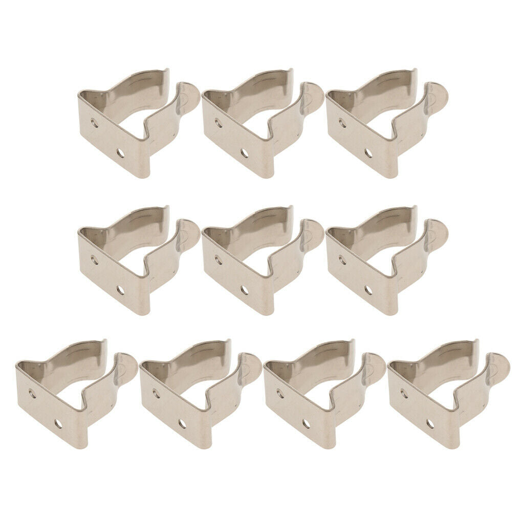 10x New 304SS Marine Boat Sailing Spring Snap Hook Holding Clips Bracket
