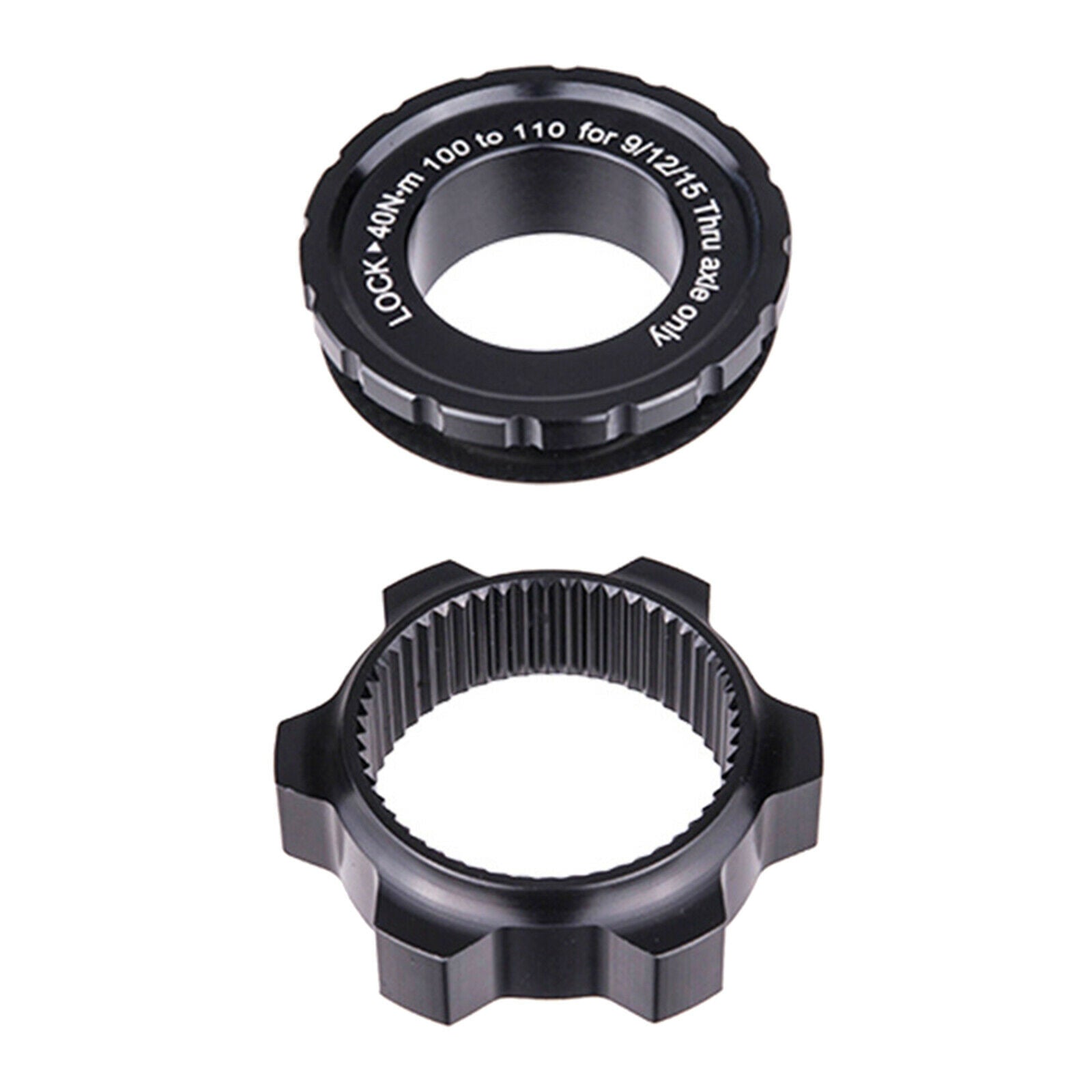 Bike Center Lock Adapter to 6-Bolt Rotor Brake Rotors 15x100MM to 15x110MM