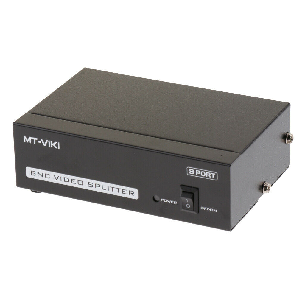 8-Way BNC Composite Video 1 to 8 Port Switch Splitter Box for TV Monitor DVR