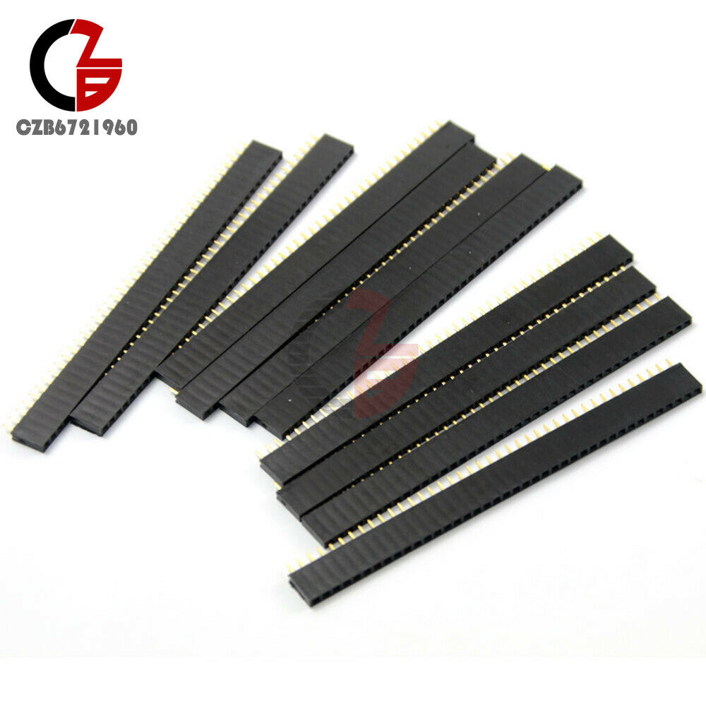 10PCS 5Pairs 2.54mm 40pin Male&Female Header Socket Row Strip PCB Connector Cool