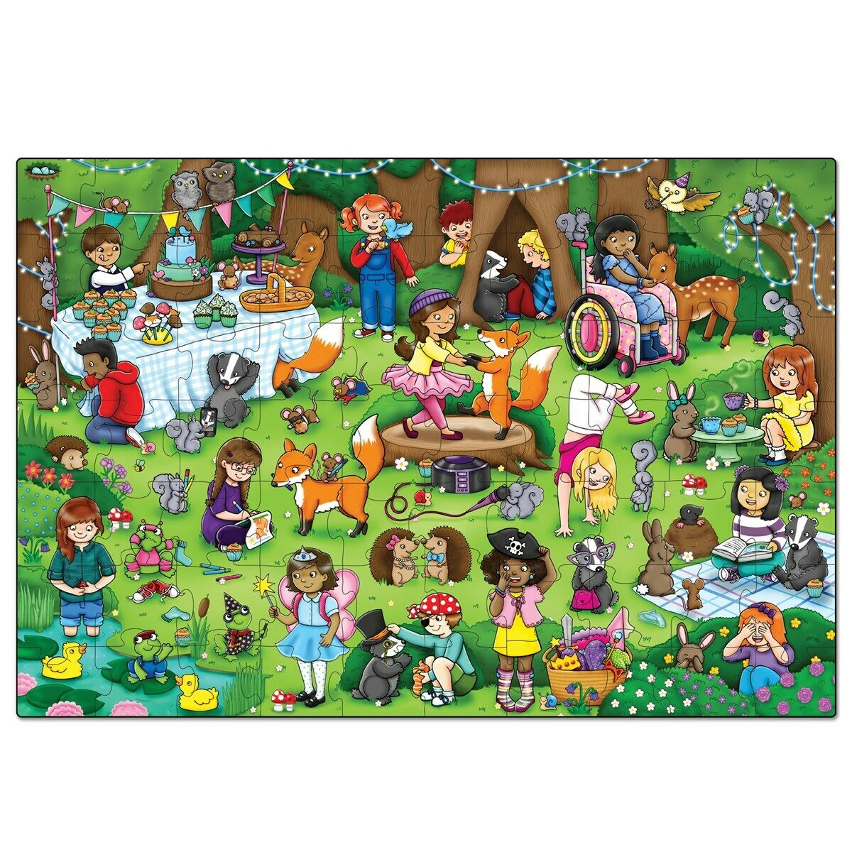 Orchard Toys 269 Woodland Party 70 Piece Jigsaw Puzzle Toddler Children 4 years+