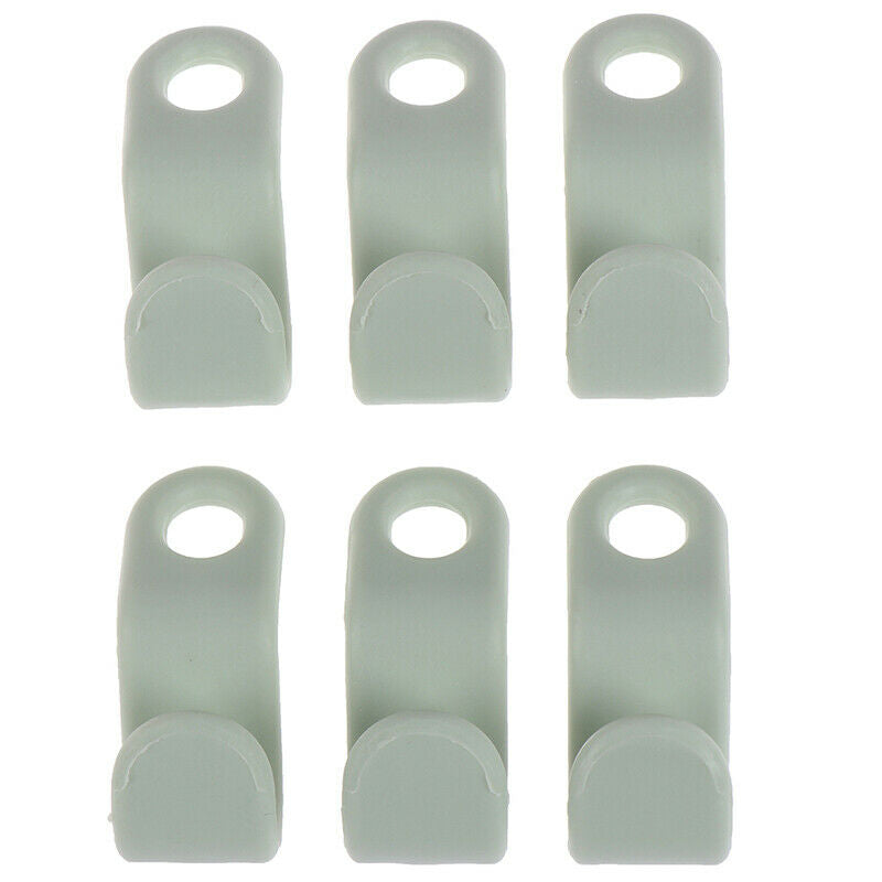 6pcs Wardrobe Space-saving Stack Hanger Hooks Plastic Coat Closet Hanger .l8