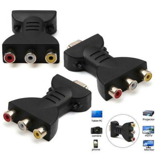 Top HDMI Male to 3 RCA Female Composite AV Video Audio Adapter Converter for TV