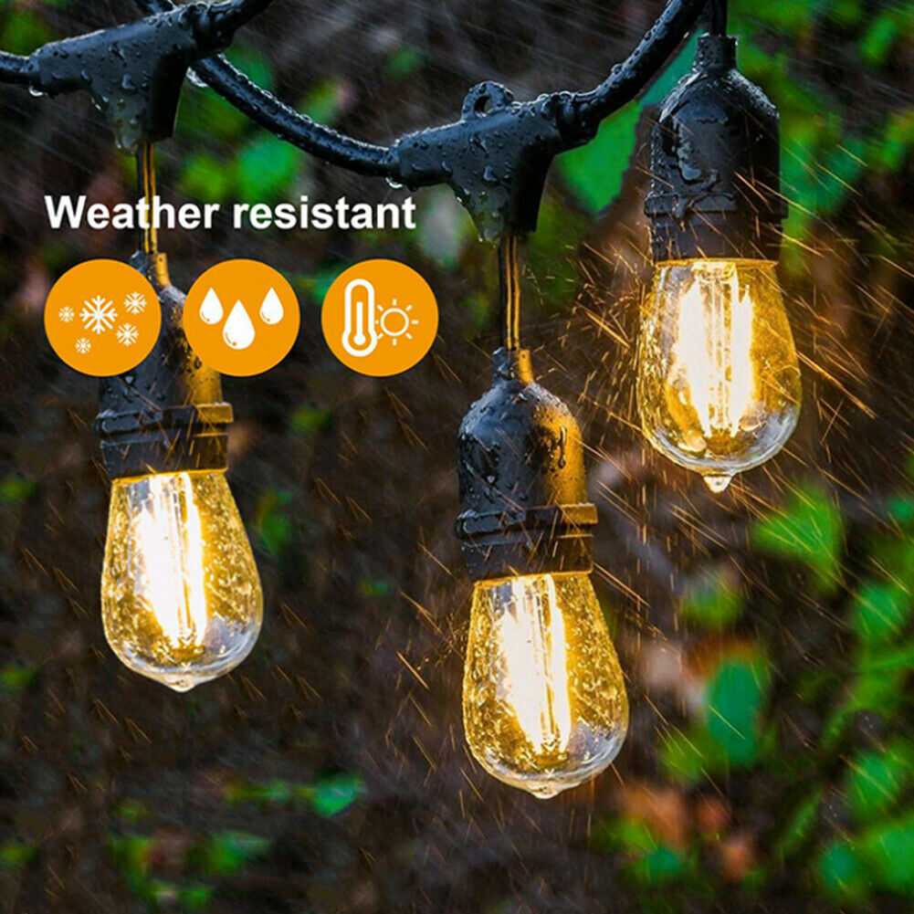 10pcs LED Solar Bulbs Waterproof String Lights Garden Porch Courtyard Lamp