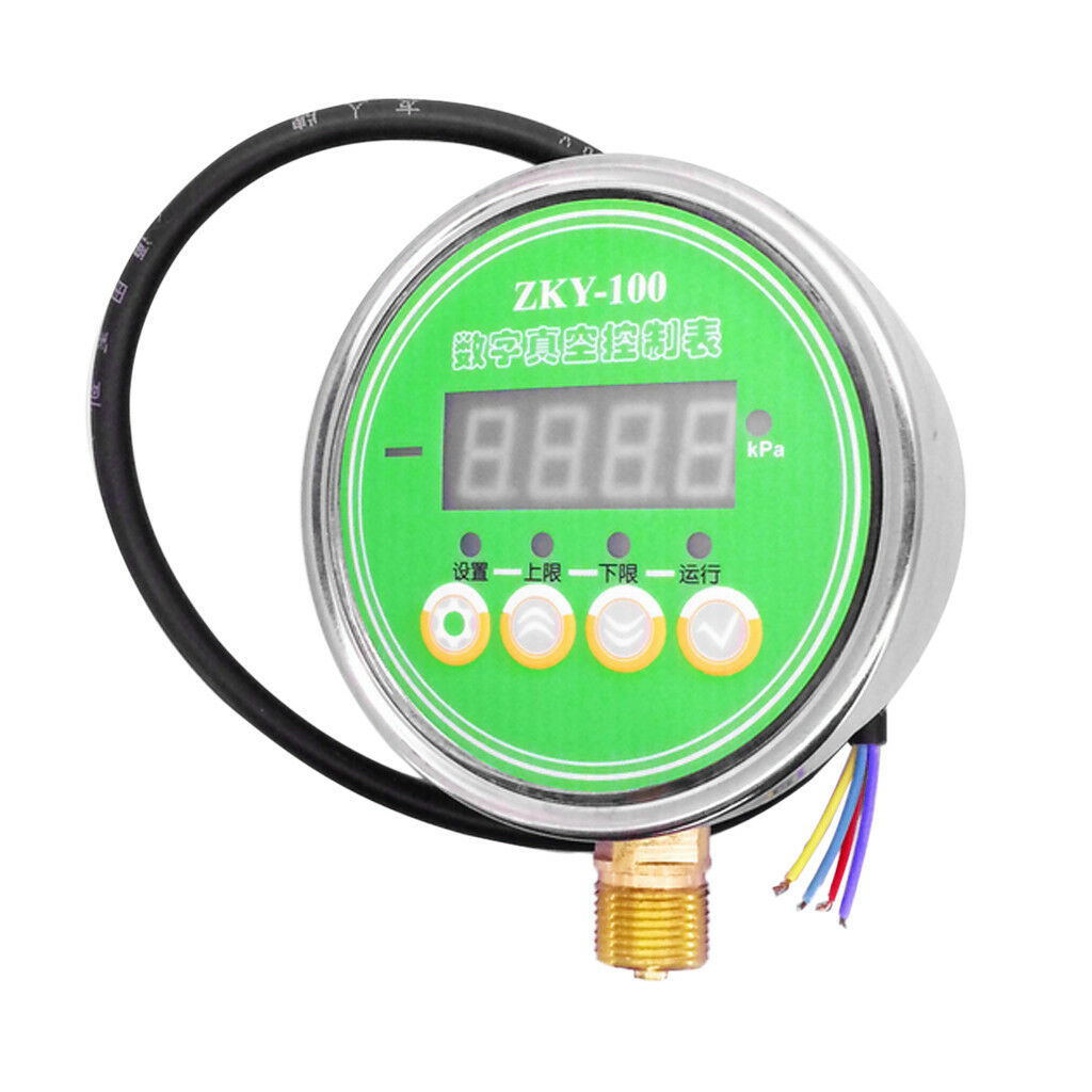 220V 1CH Digital Pressure Switch Controller -100KPa-0 For Vacuum Pump