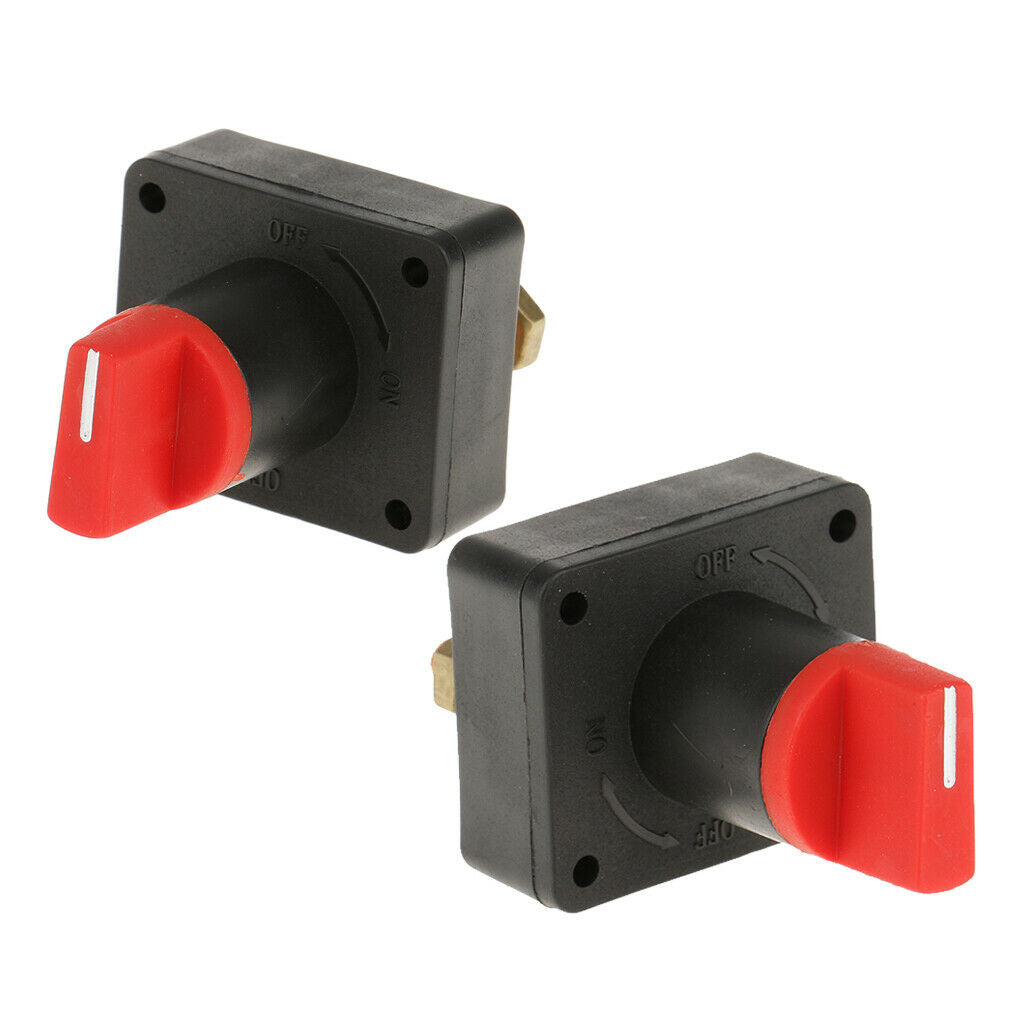 2pack Plastic 100A Battery Rotary Cut Off Switch Car Motorcycle Camper