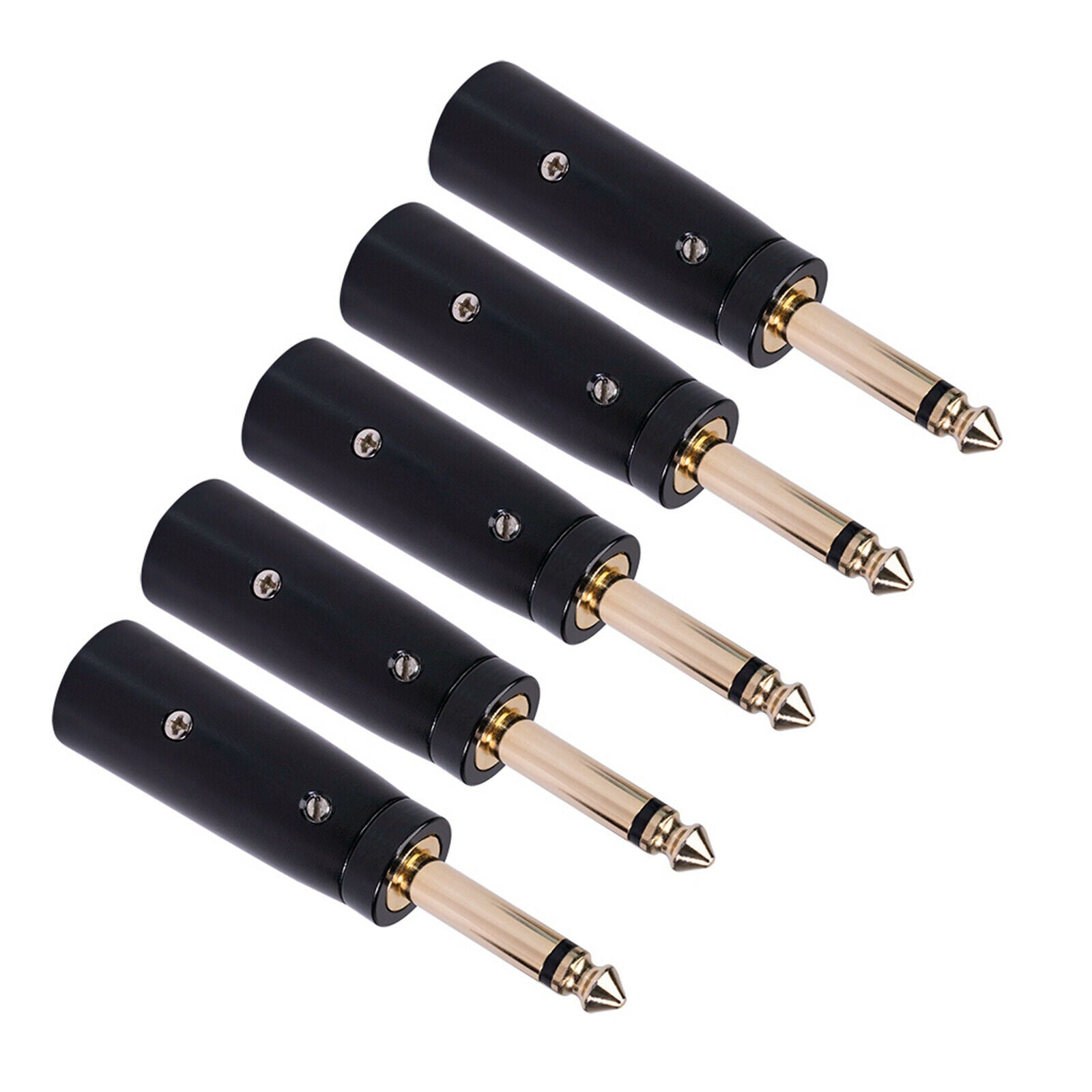 2x Zinc Alloy 3-Pin XLR Male Stereo Audio Audio Cable Cord Adapter Converter