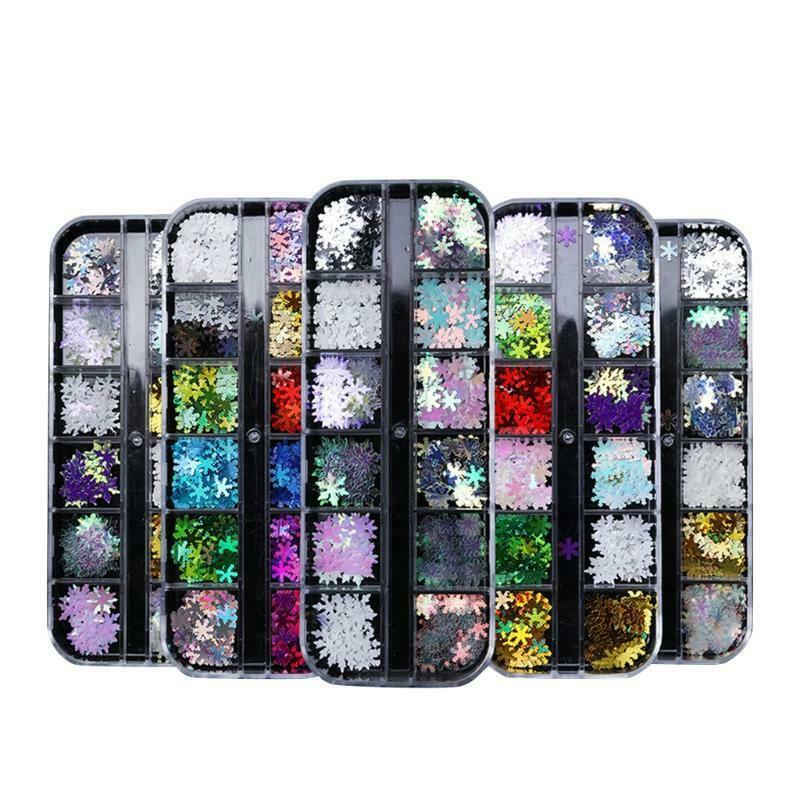 Glitter Snow Fireworks Christmas Foils Transfer Nail Supply Nail Decorations