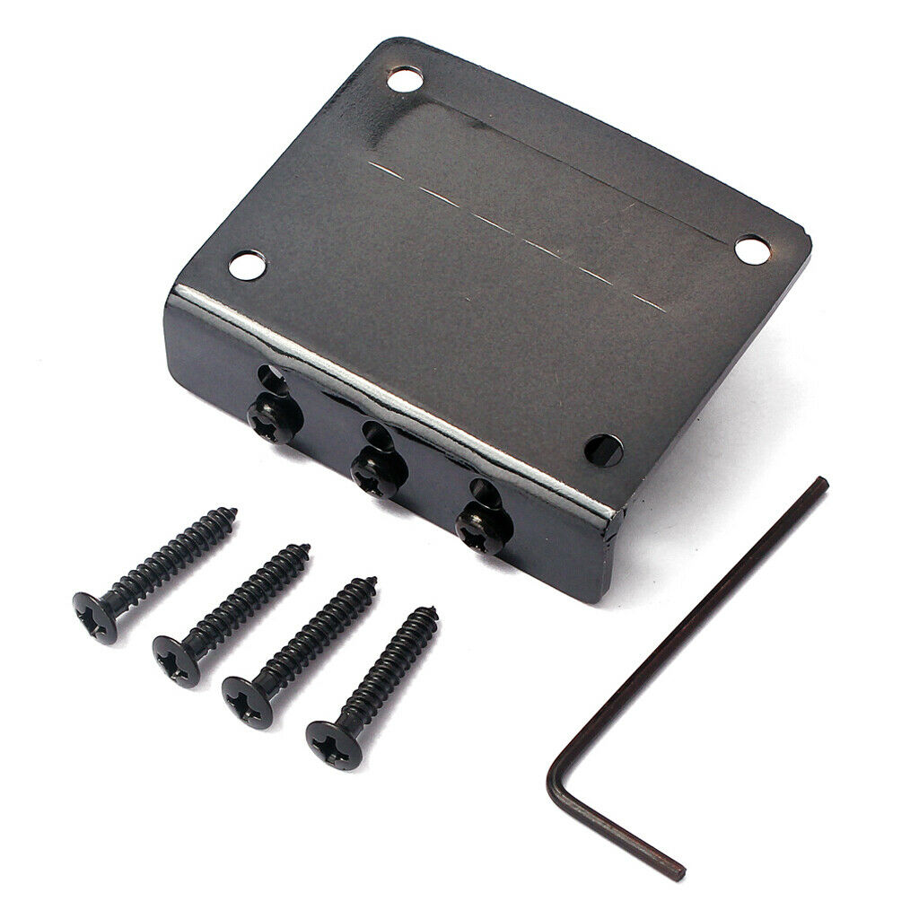 3-string Guitar Hardtail Bridge for Cigar Box Guitar w/ Wrench & Screws