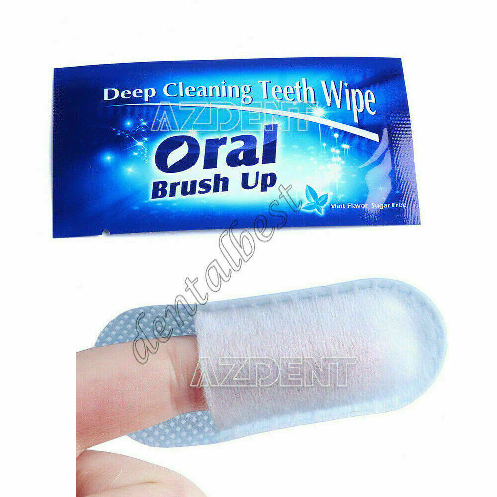 Finger Deep Cleaning Teeth Wipe Teeth Whitening Brush Up Wipes 1 PCS