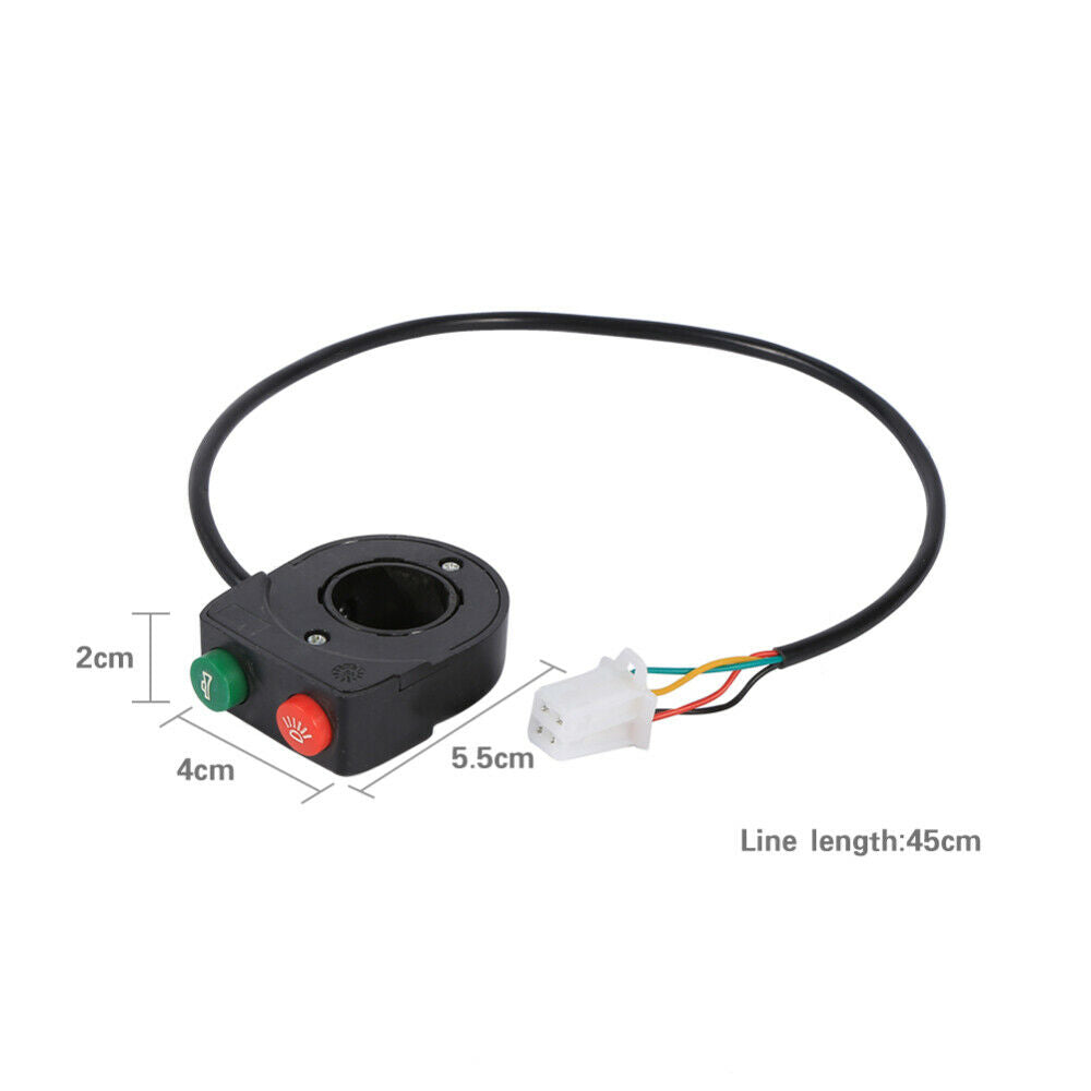 Motorcycle 12V Head Light Switch Horn ON/OFF Button For E-bike ATV Scooter